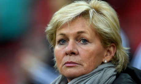 LONDON, ENGLAND - NOVEMBER 23:  Silvia Neid the head coach of Germany looks on during the Women's International Friendly match between England and Germany at Wembley Stadium on November 23, 2014 in London, England.  (Photo by Paul Gilham/Getty Images)FootballSoccer