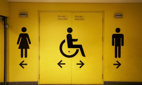 A naked man fell from a drop ceiling in a women's restroom at Boston's Logan international airport and assaulted an 84-year-old man before police arrested him.