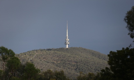 Brooding sky over Canberra this morning.