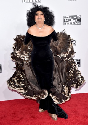 Diana Ross arrives at the American Music Awards in Los Angeles.