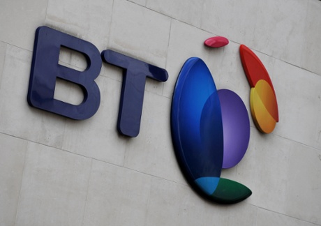 A BT logo.