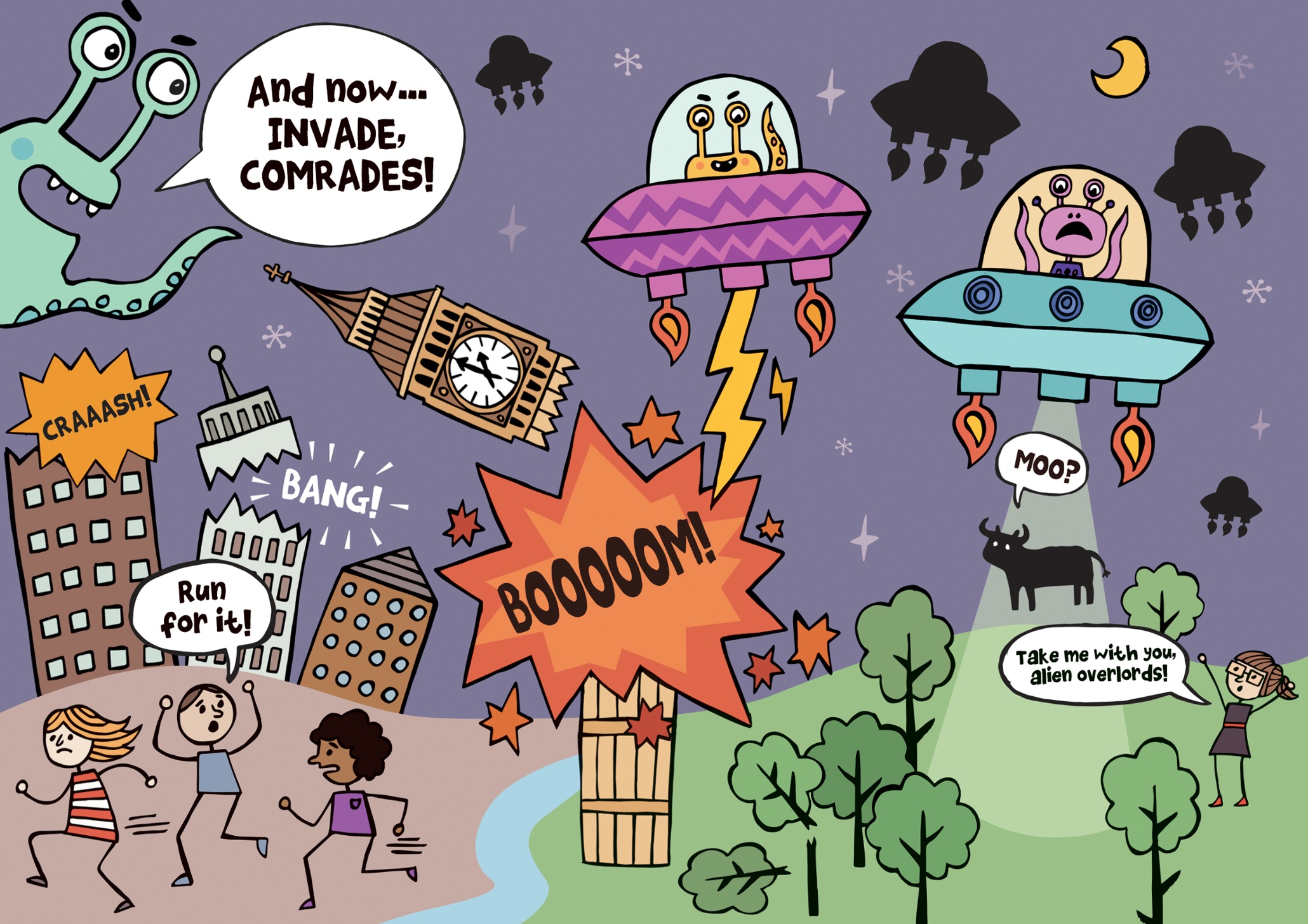 How to draw… an alien invasion Children's books The Guardian