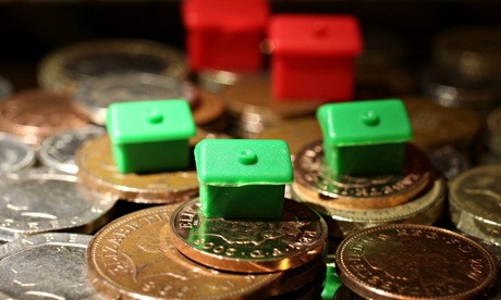 Monopoly houses on coins