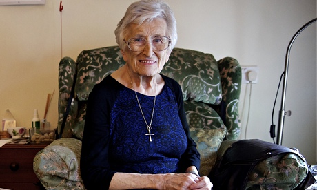 Una Kroll at home in Bury, Greater Manchester. 