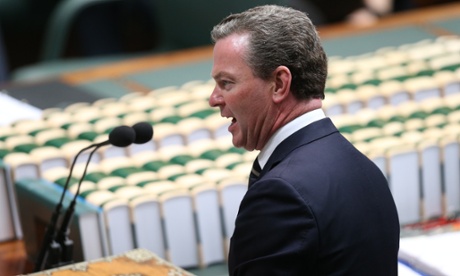 Education minister Christopher Pyne during question time.