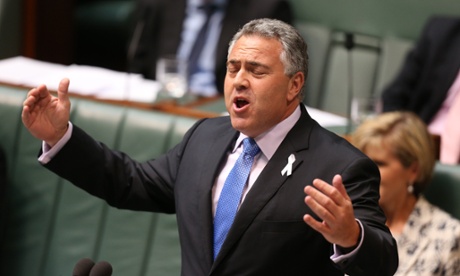 Treasurer Joe Hockey is not singing his heart out during question time.