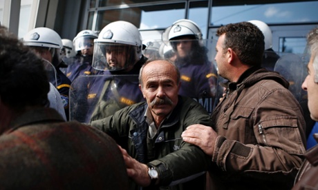 Farmers protest in Athens over increased state funding. Photo: Reuters/Alkis Konstantinidis