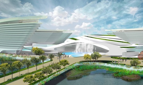 An artist's impression of the proposed Aquis resort near Cairns