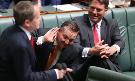 Shadow Treasurer Chris Bowen during a lively opening session as the opposition tried to suspend standing orders in Parliament.