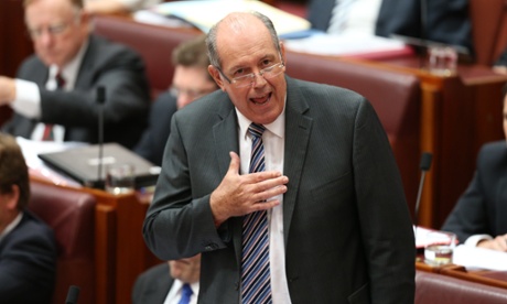 The Defence minister David Johnston during question time.