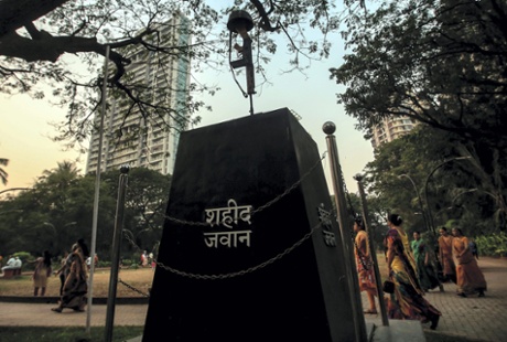 A memorial to the victims of the 2008 Mumbai terror attacks.