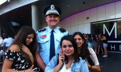 One Direction fans and Inspector Anthony Bell