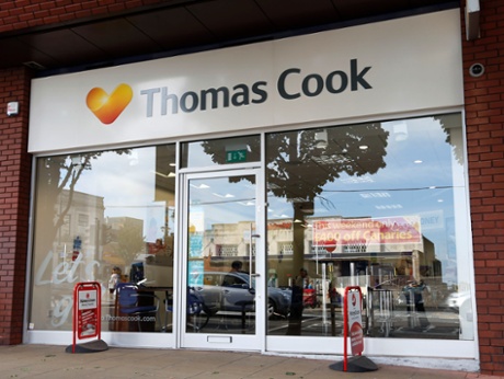 A Thomas Cook travel shop in London.