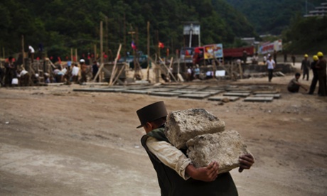 North Korean construction workers