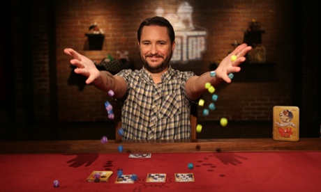 Wil Wheaton on the set of hit YouTube gaming series Tabletop