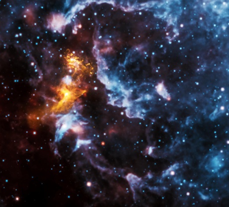 Face Illusion in the Cosmic Clouds