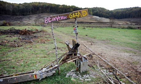 ZAD at the Testet wetland close to the Sivens controversial dam site  in France