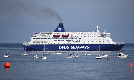 A DFDS Seaways ferry 