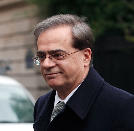 Greek finance minister Gikas Hardouvelis. Photo:AP/Thibault Camus