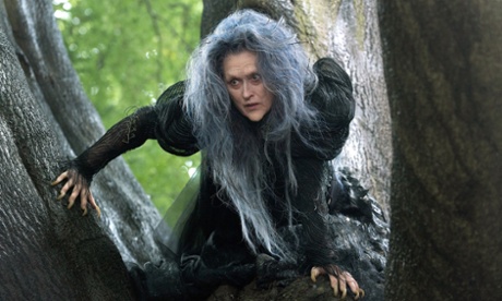 Meryl Streep in the new film adaptation of the musical Into the Woods by Stephen Sondheim