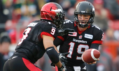 Calgary quarterback Bo Levi Mitchell and running back Jon Cornish are at the core of the Stampeders offense.