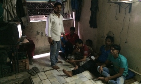 The room Wasim co-rents with four other people.