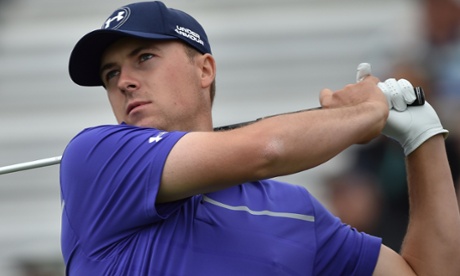 Jordan Spieth of the US leads the Australian Open.