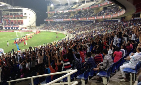 Crowds at an ISL game in Mumbai