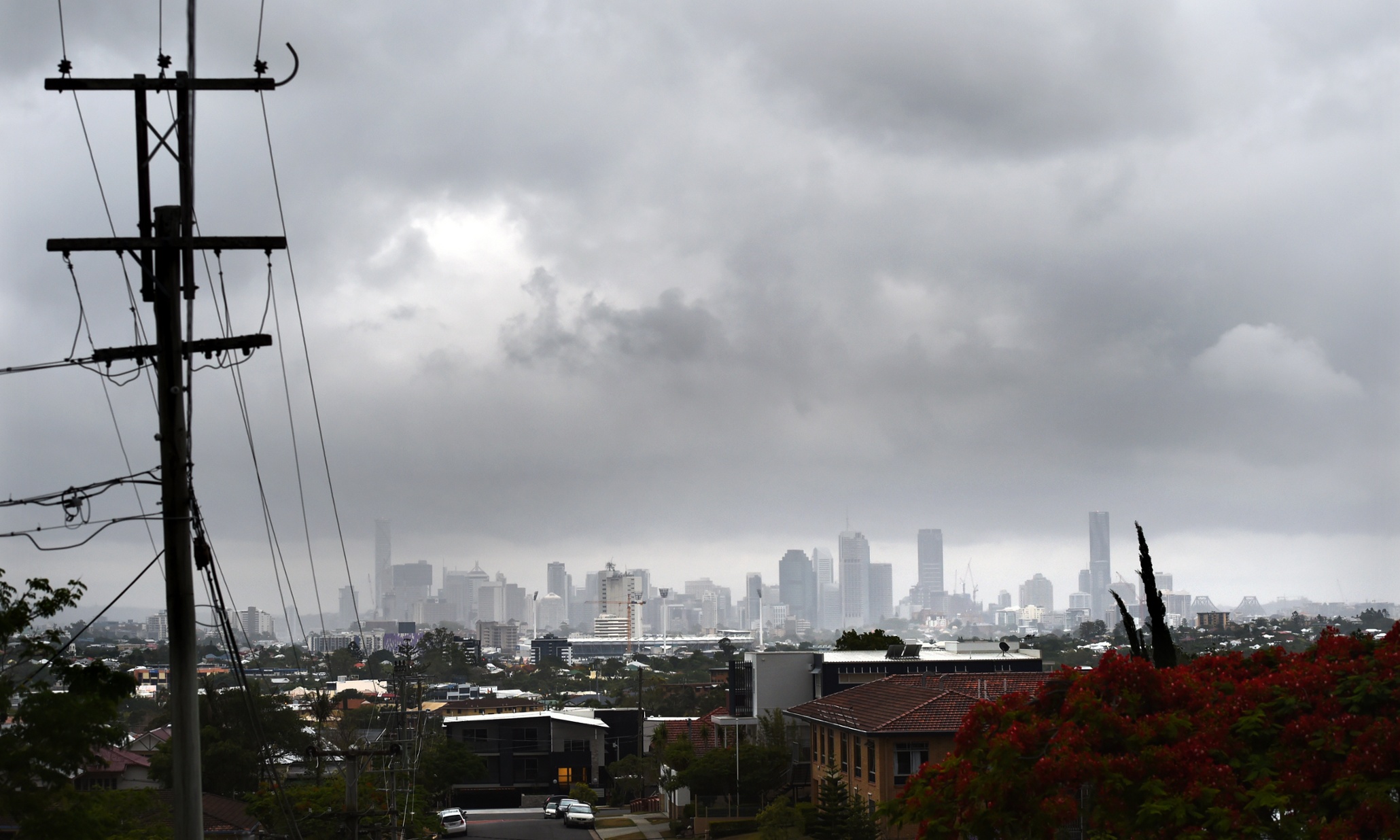 Brisbane storm damage reported from large hailstones and high winds