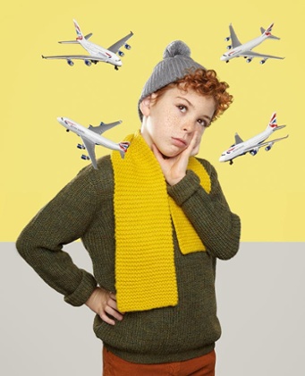 Boy with planes