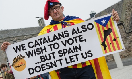 The independence movement in Catalonia expressed affinity with the yes vote in this year's referendum.