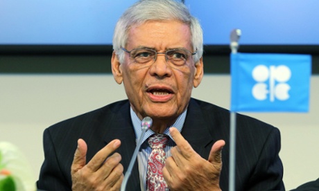Secretary General of OPEC Abdalla Salem El-Badri of Libya speaks during a news conference after a meeting of the Organization of the Petroleum Exporting Countries, OPEC, at their headquarters in Vienna, Austria, Thursday Nov. 27, 2014.