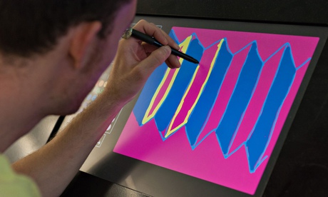 A graphic artist plans to go freelance