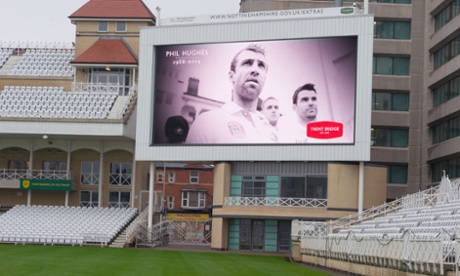 Trent Bridge tribute to Phillip Hughes