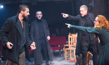 Richard Armitage, Adrian Schiller, Jack Ellis and Natalie Gavin in The Crucible.