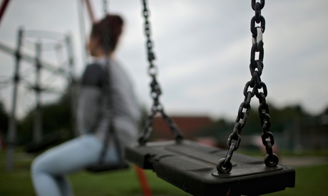 teenage girl in park