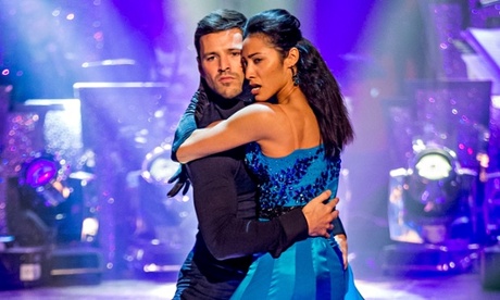 Mark and Karen on Strictly Come Dancing, week nine