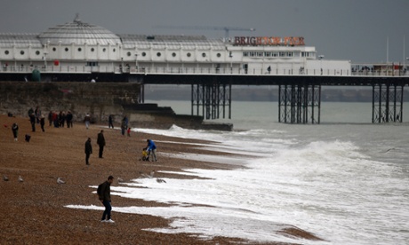 Sea temperature at Brighton last week was 14.4C.