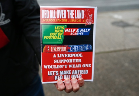 The scene outside Anfield.