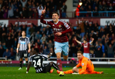 Aaron Cresswell celebrates