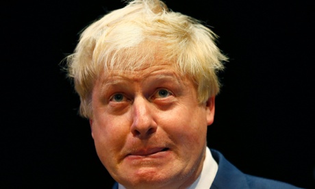 Boris Johnson at a fringe event during the Conservative party conference.