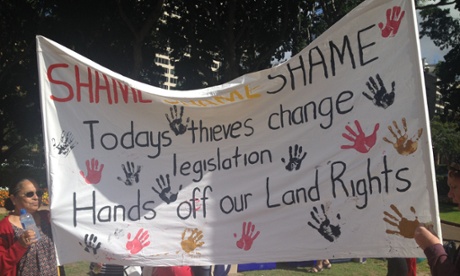 Aboriginal protesters in Sydney