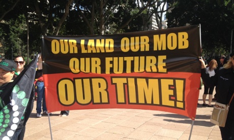 Aboriginal protesters in Sydney