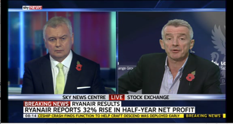 Ryanair's CEO Michael O'Leary