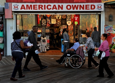 A variety shop on the Atlantic City boardwalk.