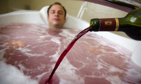 A bath full of wine