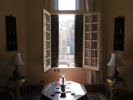 Sohair Kamel's apartment in downtown Cairo.