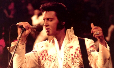 Elvis wearing his Aloha jumpsuit, part of the new exhibition opening at the O2.