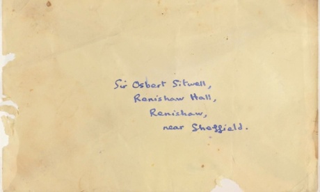 Dylan Thomas's unsent envelope addressed to Osbert Sitwell