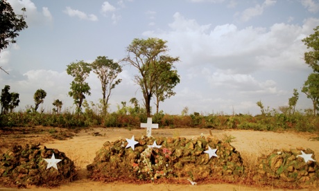 Graveyard for soldiers in Cuito Cuanavale, Angola